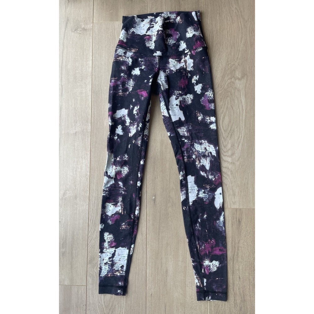 Lululemon Wunder Under High-Rise Yoga Pants Leggings in Kara Blossom Multi sz‎ 6